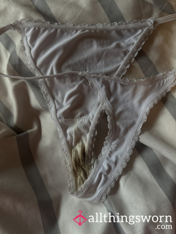 Extremely Dirty White Thongs