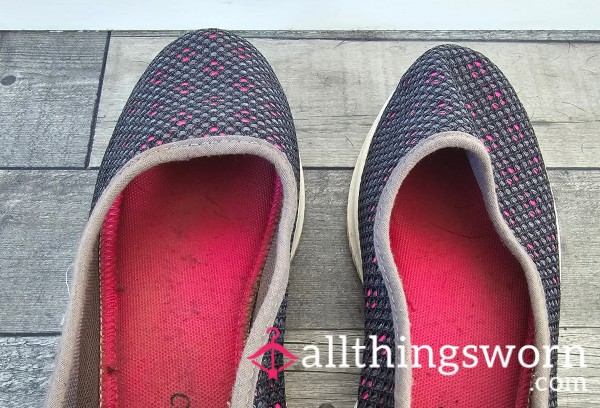 Extremely Well Worn Comfy Everyday Shoes For You Foot Fet**h Lovers - UK 6 - Really Smell Of Me !