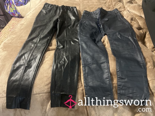 Faux Leather Pants Size S