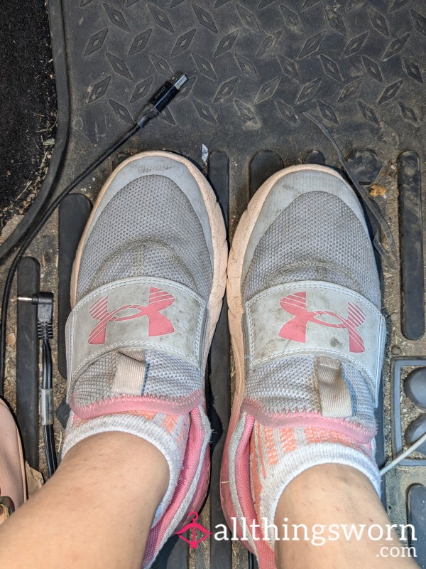 Favorite Pink Beat Up Dirty Work Shoes ❤️