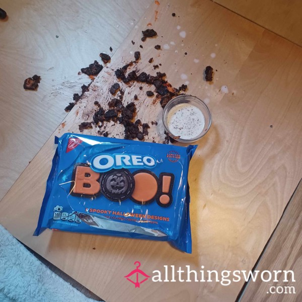 Feet Halloween Oreo Cookies And Milk Watch What Happens