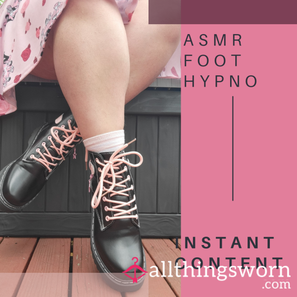 ASMR Foot Hypno (Hypnosis, Shoes, Pink Socks, ASMR)7.58 Min