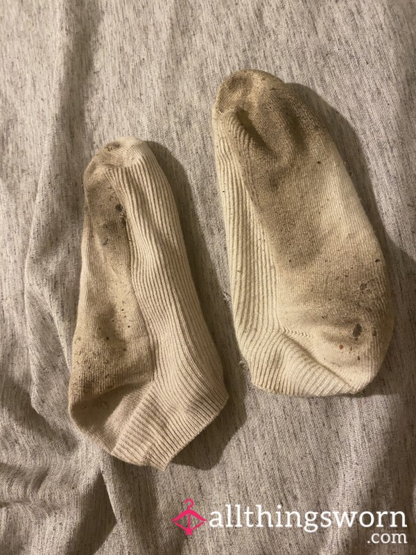 Filthy Cream Ankle Socks