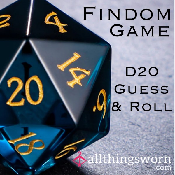 Findom Game: D20 Guess & Roll