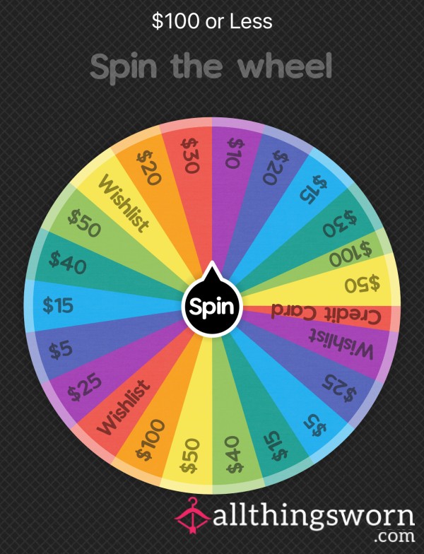 Findom Game: Wheel Spin $100 Or Less