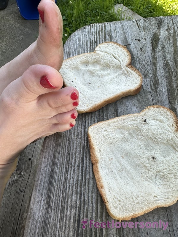 Foot Bread And Stinky Toe Cheese Jam Sandwich
