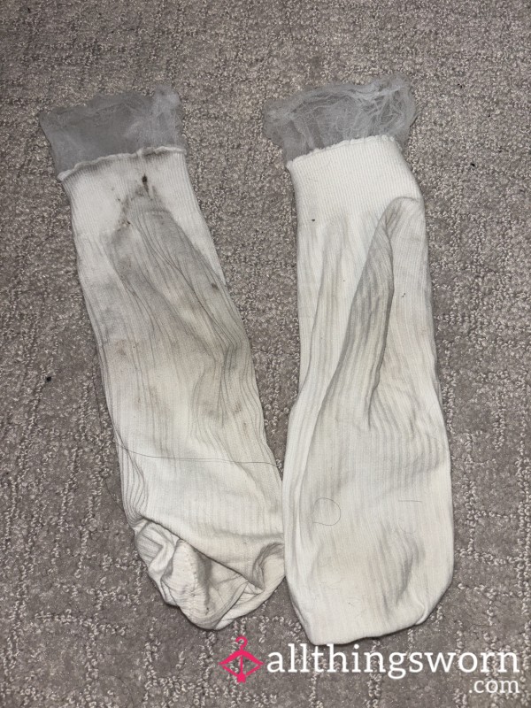 Frilly White Socks (3-Day Wear!)