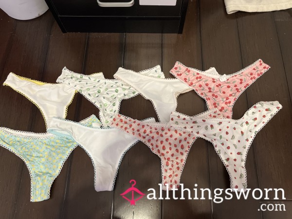 Fruit And Lace Thongs