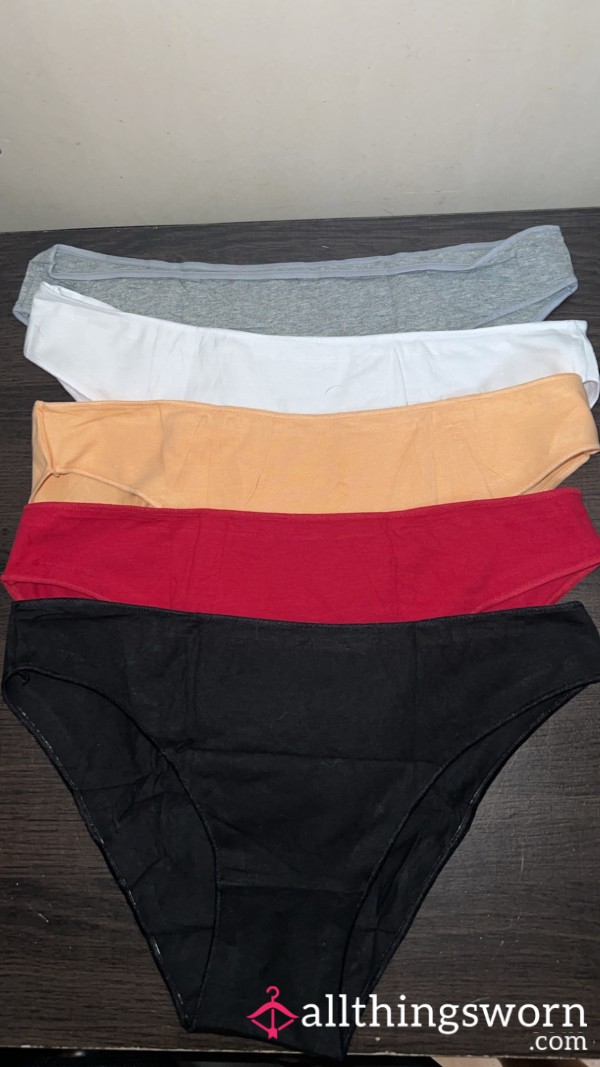 Full Back Panties: 5 Colors