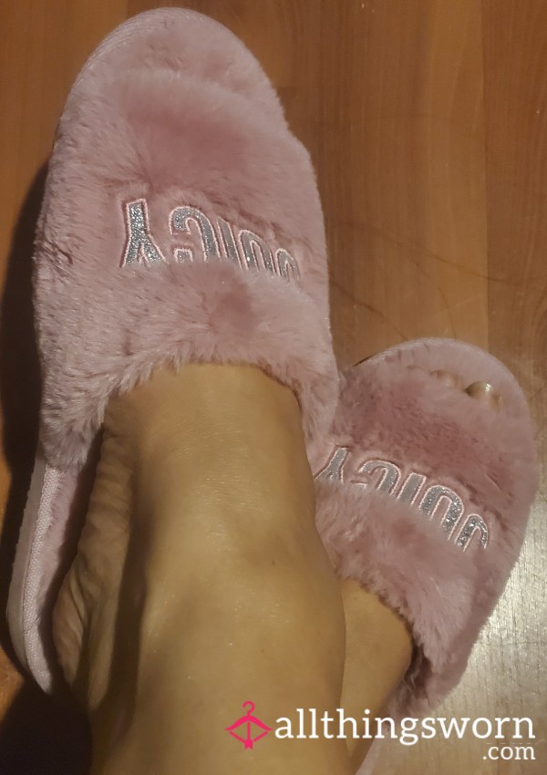 Furry Pink Juicy Slippers