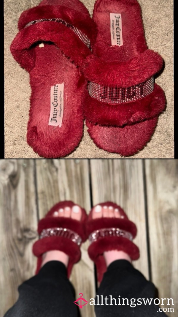 “Fuzzy” Juicy Couture Slippers