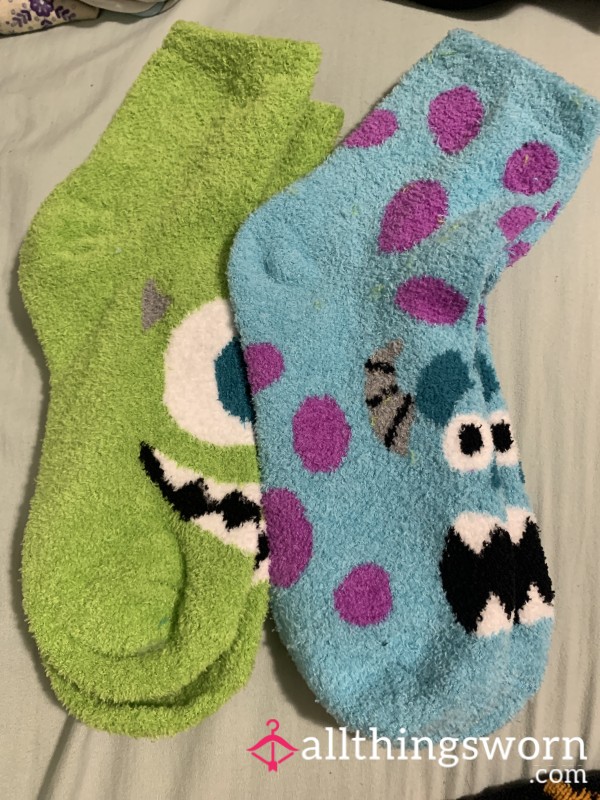 Fuzzy Monsters Inc Socks!