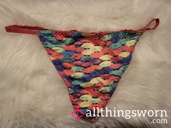 G6: XL Colorful Pink Candy Gstring