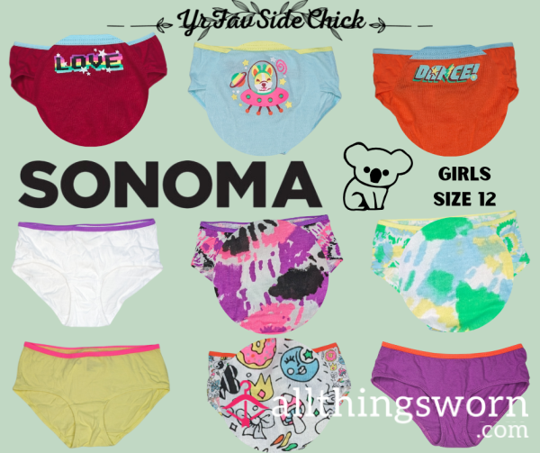 Girly Panties: Sonoma & Hanes (#1-22) MORE OPTIONS AVAILABLE