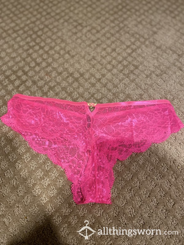 Girly Pink Lace Panties