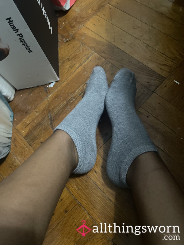 Gray Ankle Socks