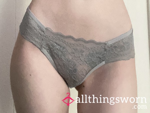 Gray Lacy Panty