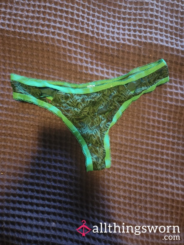 Green Lace Thong (Auden)