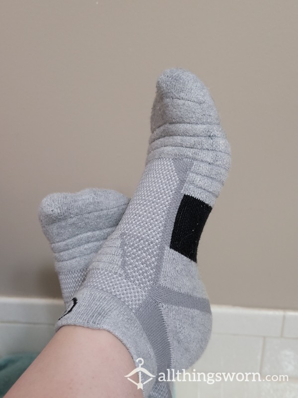 Grey Ankle Sock