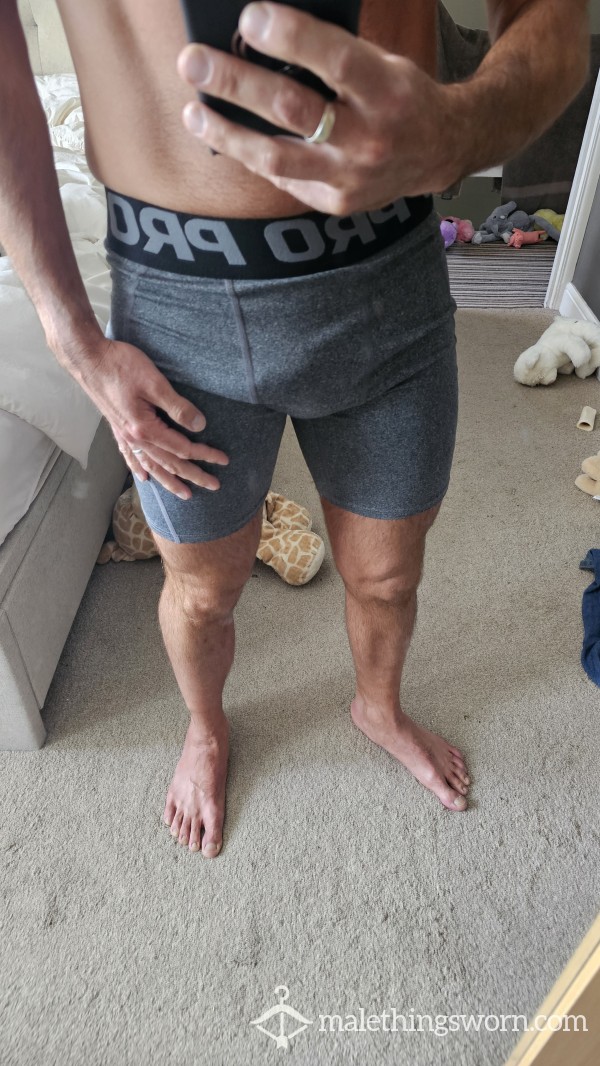 Grey Compression Shorts