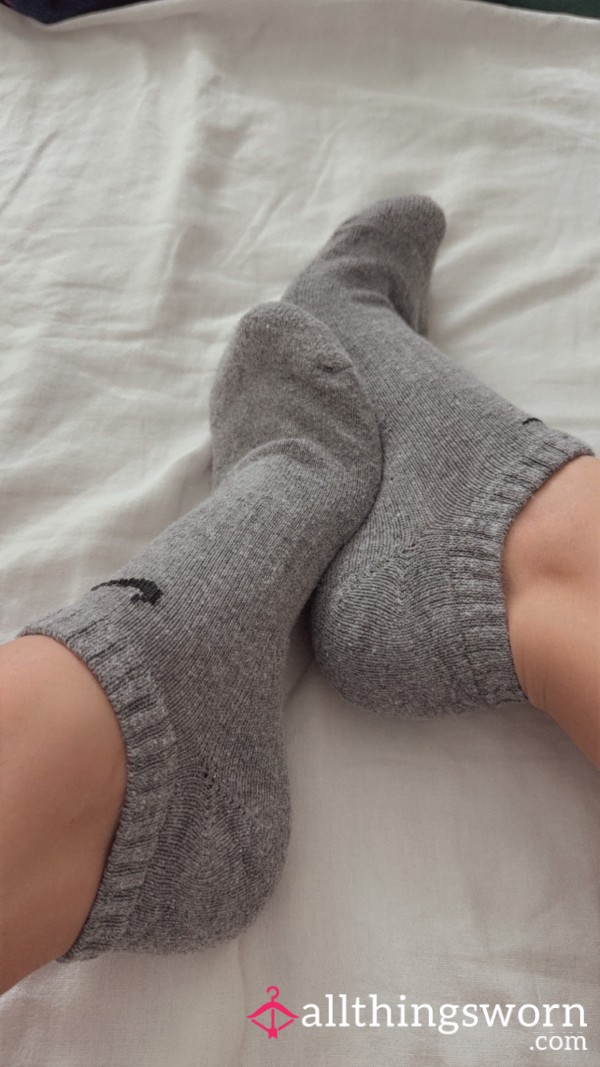 Grey Nike Socks