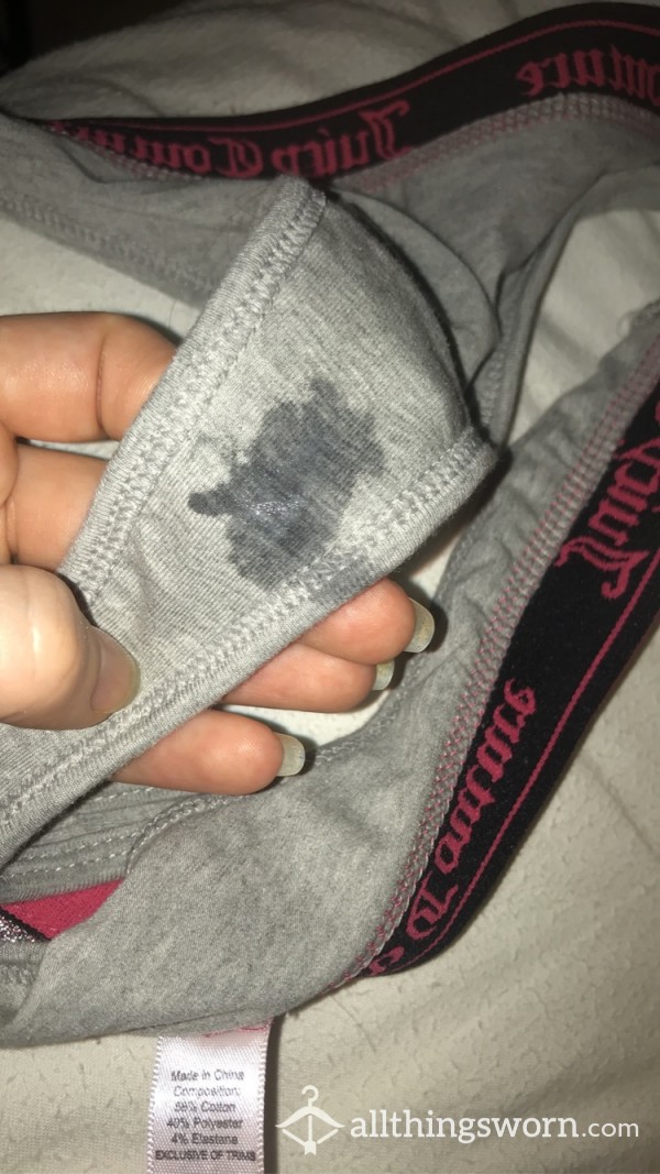 Grey Thong That I Masturbated In (comes With Free Video)