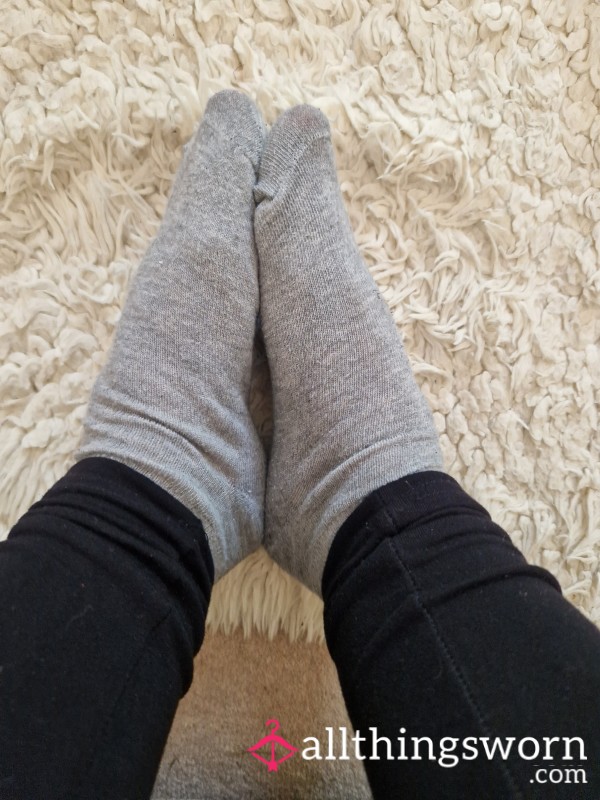 Grey Trainer Socks