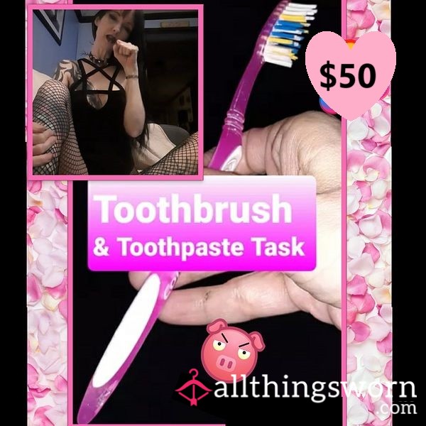 Gross Toothbrush & Toothpaste Task