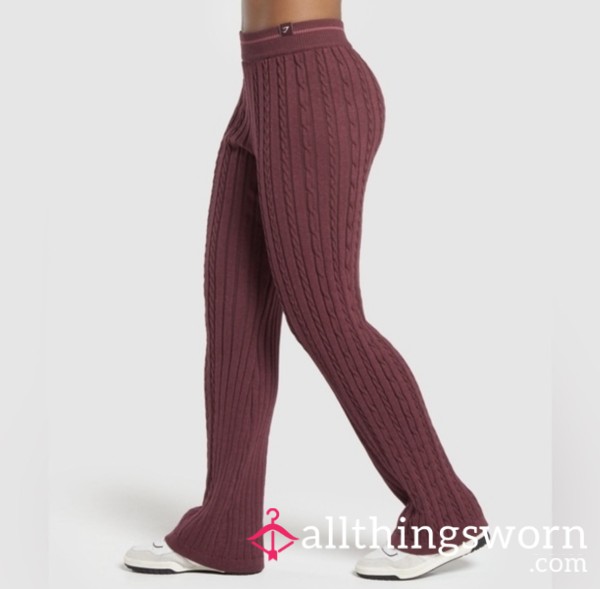 Gymshark REST DAY Flare CABLE KNIT PANTS
