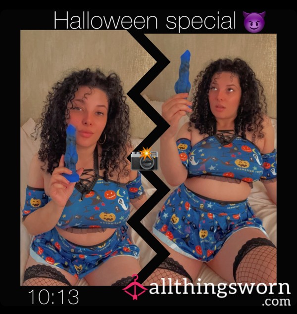 Halloween Special /  Watch Me Orgasm In Three Different Ways With One Toy😈 Pu**y / Clit / A**l