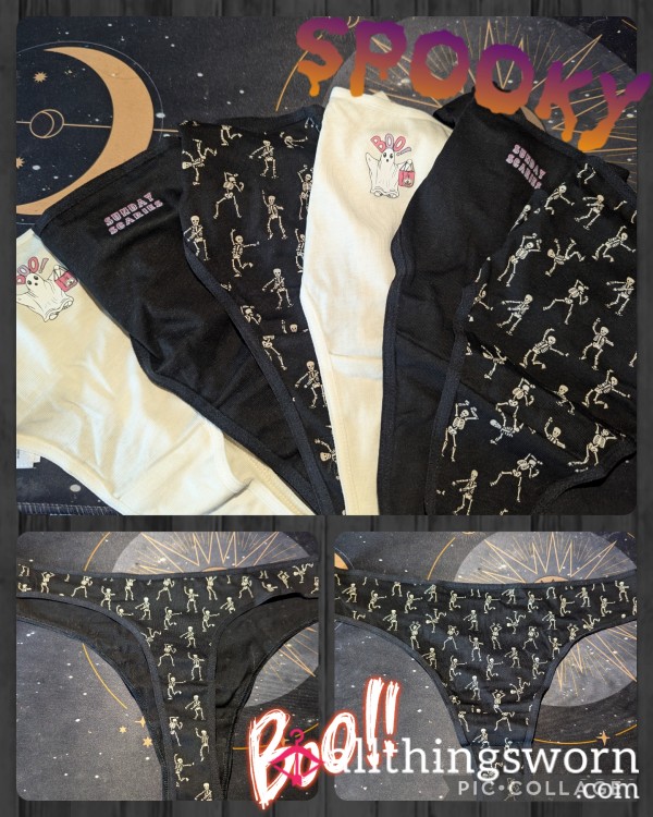 Halloween Worn Thongs!! 12-24hr Wear Available