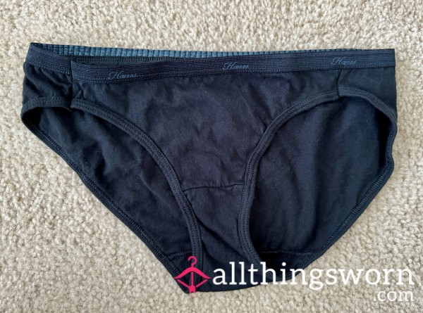 Hanes Black Cotton Fullbacks