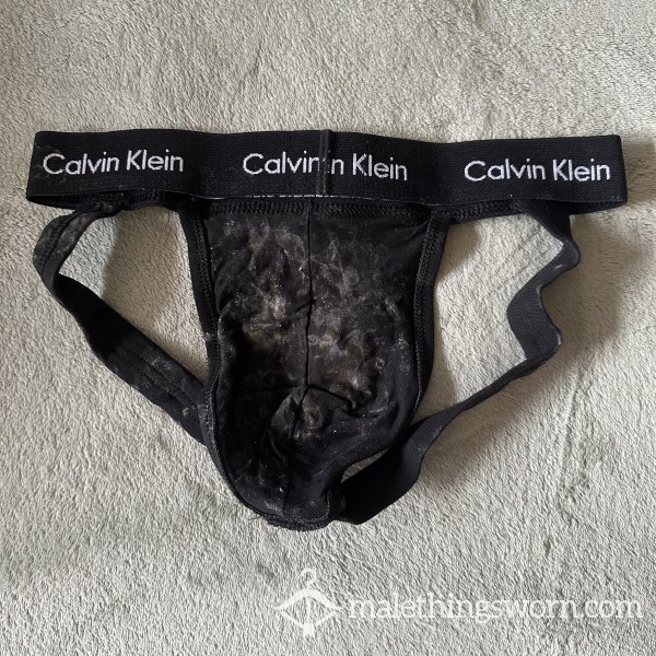 Heavily C*m-Stained CK Jockstrap (Small)