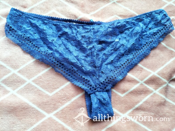 FLASH OFFER £12.00 ONE DAY WEAR AND UK POSTAGE ONLY, Deep Blue Lace Panties