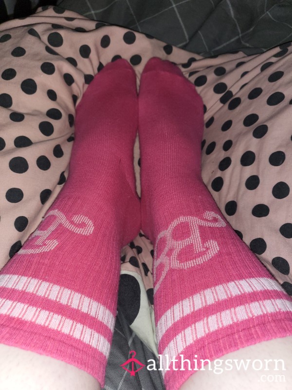 Hot Pink Offical Barbie Sports Socks