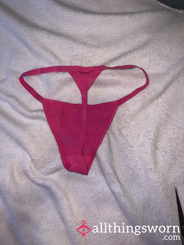 Hot Pink Thong For Wear