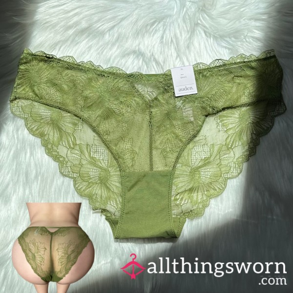 Ivy Green Lace Bikini Panty