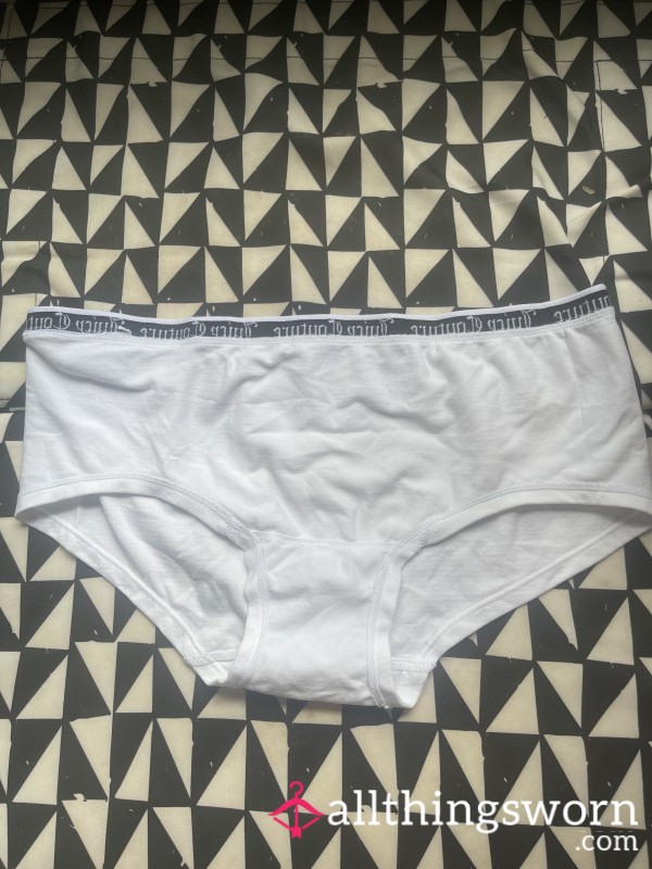 Juicy Sexy White Boyshort Panties