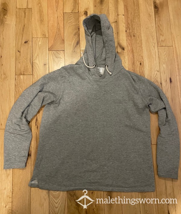 Just Junkies Grey Hoodie Top Sweatshirt (S) - Surround Your Self In My Man Smell