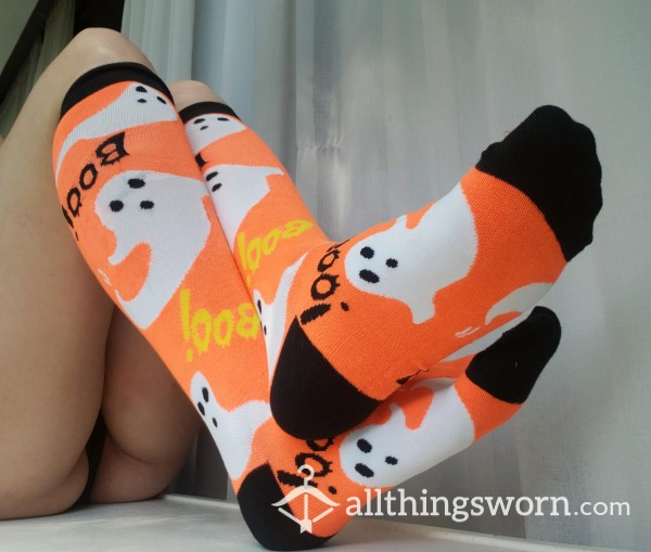 Knee-High Halloween Ghost Socks🎃👻