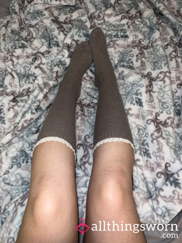 Knee-high Socks With Lace