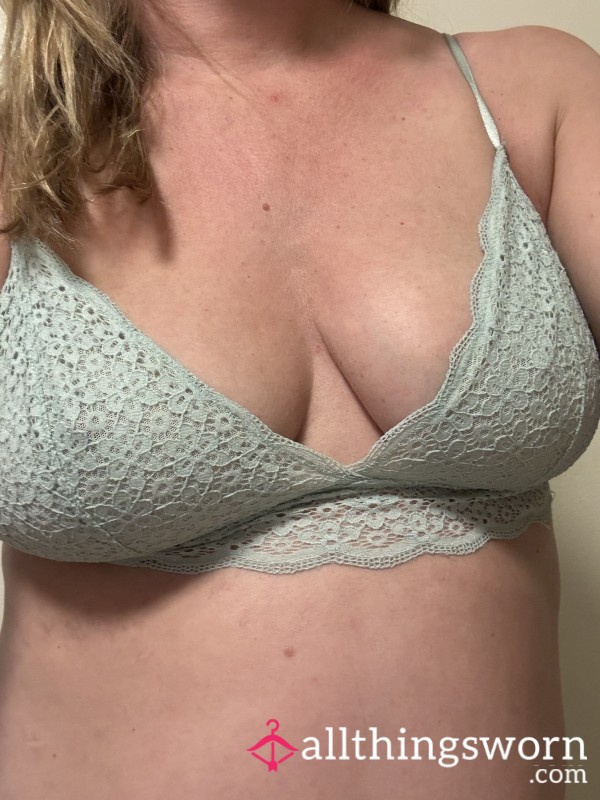 Lacie Bralette Set In Sage Green