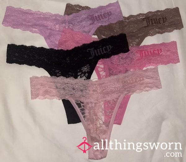 Lacy Juicy Couture Thongs