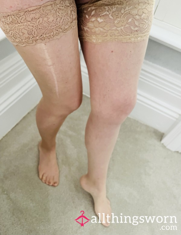 Laddered Nude Hold Ups