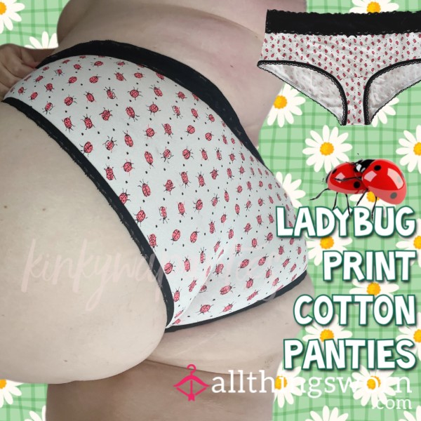 Ladybug 🐞 Cotton Panties - Includes 48-hour Wear & U.S. Shipping