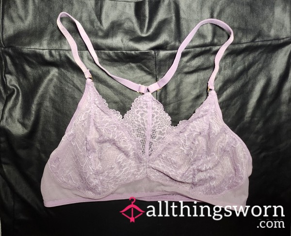 Large Lacy Lilac Bralette!