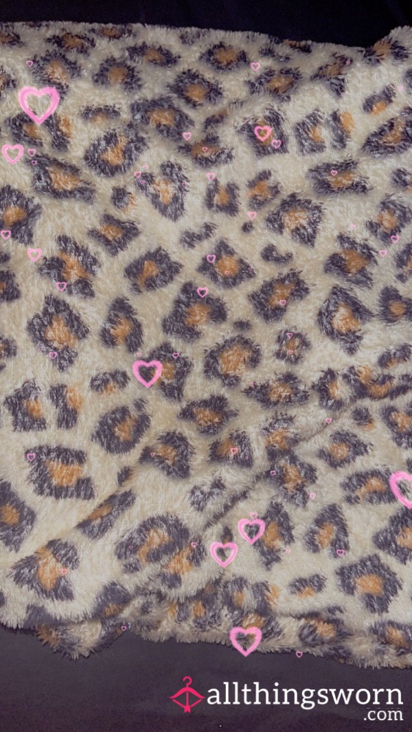 Leopard Print Fuzzy Furry Cheetah Throw Blanket 💋