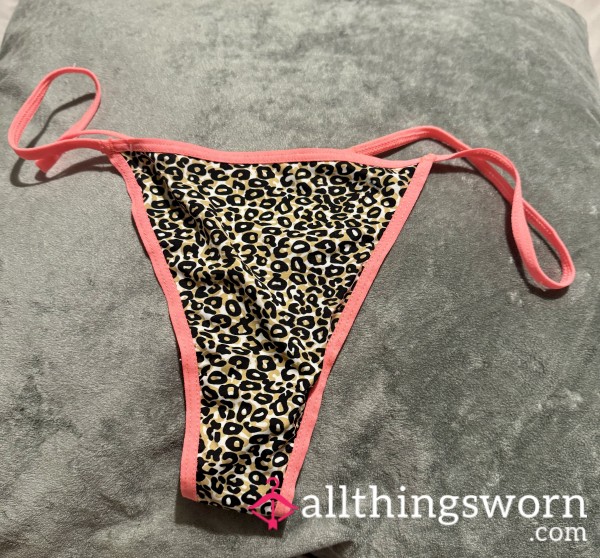 Leopard Print Silky Soft String Thong