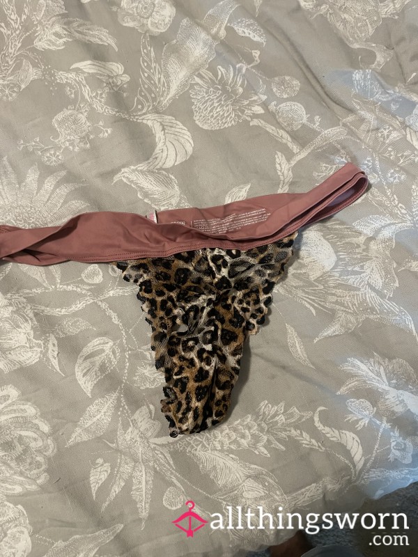 Leopard Thong