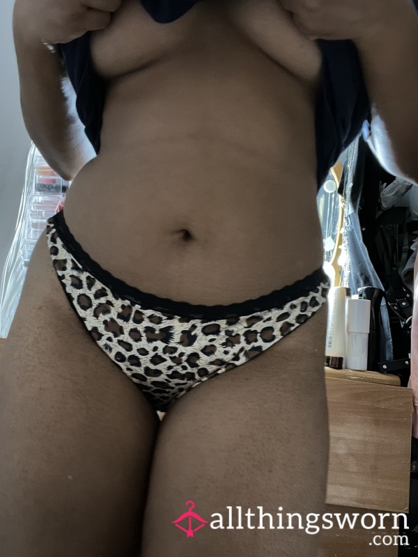 Leopard Thong